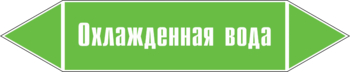 Маркировка трубопровода "охлажденная вода" (пленка, 716х148 мм) - Маркировка трубопроводов - Маркировки трубопроводов "ВОДА" - ohrana.inoy.org